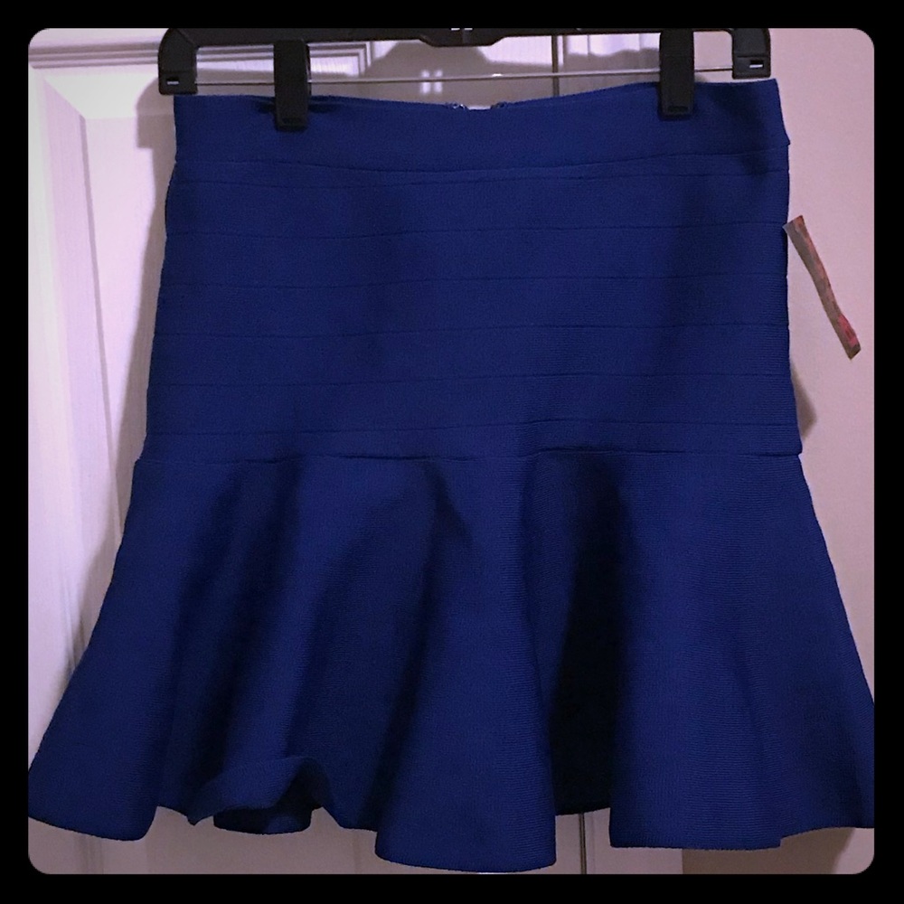 Blue skater skirt